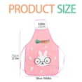 thumbnail image 3 of Oleegame 2PC Pretty Apron Korean Version Of Cute Apron Cartoon Design Bust Apron Kitchen Sleeveless Apron Gray, 3 of 9