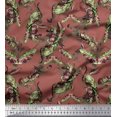 thumbnail image 1 of Soimoi Rayon Fabric Leaves & Texture Printed Fabric 1 Yard 42 Inch Wide, 1 of 2