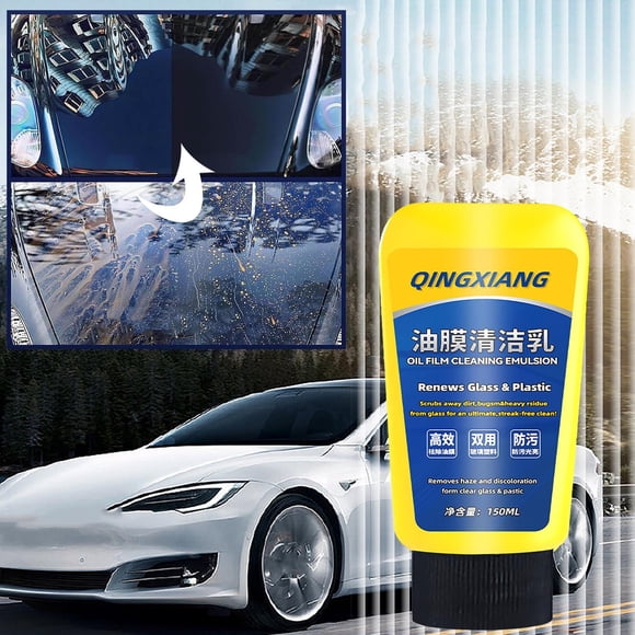 Amzcrzy Home Organizers and Storage, Car Interior Accessories, Car Oil Film Cleaning Lotion Windshield Oil Film Remover Oil Film Cleaner Glass Cleaner 150ml, clean clean