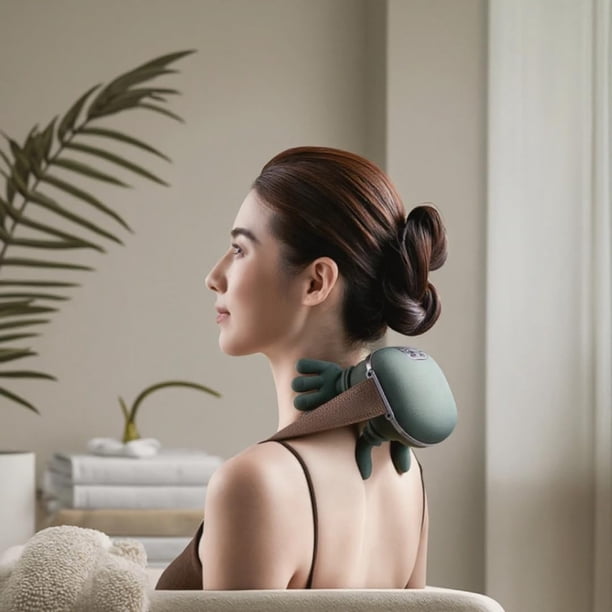 ZoserX - Bionic Heated Massager, Wireless Portable Shiatsu Neck