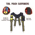 thumbnail image 4 of Tool Belt Suspenders Pouch Bag Nail Pocket Set Adjustable Lumbar Support Multi Function Tools Bag for Carpenter Electrician ,Adjustable, 4 of 5