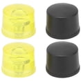 thumbnail image 3 of Rubber Striking Head Striking Head Tips Rubber Striking Head Tips Mallet Accessories 2 Set Rubber Striking Head Hammer Replacement Tips Set Mallet Accessories Yellow BlackDia 30mm, 3 of 8