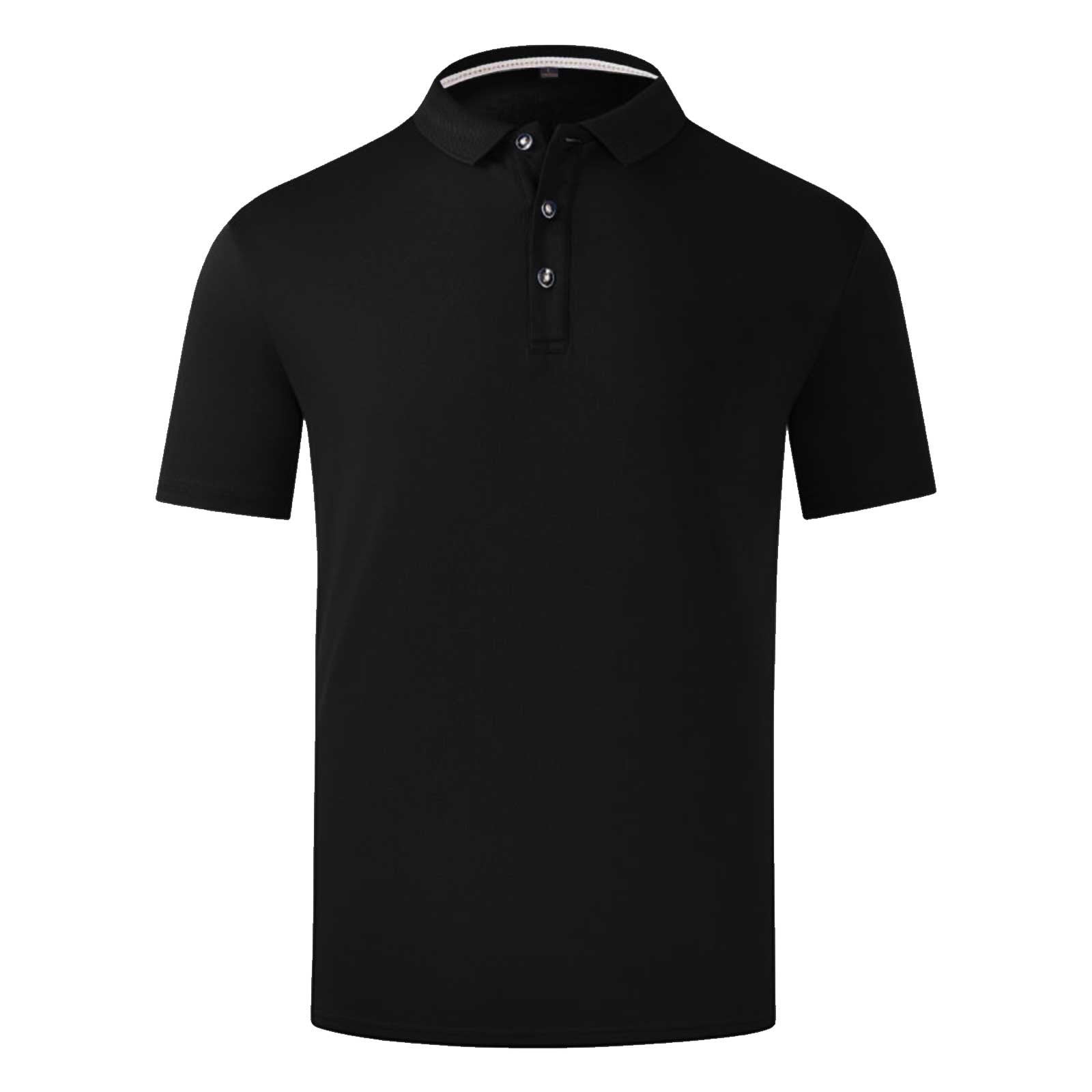 CFLVAEK Women's Business Shirts 3 Button Short Sleeve Summer Tops Dressy Work Collared Formal Tee
