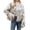 04-White, variant on Ecqkame Women's Cropped Faux Fur Jackets Winter Fashion Long Sleeve Open Front Cardigan Casual Fluffy Shaggy Short Outerwear Coats Wine M