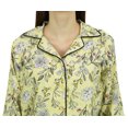 thumbnail image 4 of Bimba Chemise Jaune Boutonnée Pantalon de Pyjama 2 Pcs Ensemble de Nuit à Imprimé Floral-30, 4 of 5