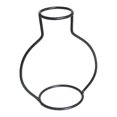 thumbnail image 2 of Dvkptbk The Racks Minimalist Abstract Vase Black Iron Brief Vase Flower Racks Ornaments Home Decor on Clearance, 2 of 3