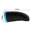 thumbnail image 4 of 2pcs Game Gloves Sweat-proof Elastic Controller Sleeves Elastic Gaming Screen Gloves Knitted Game Controller Sleeves, Black Blue, 4 of 9