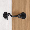 thumbnail image 4 of Raswik (2 Pack) 4" Privacy Hook and Eye Latch for Sliding Barn Door, Black, 4 of 4