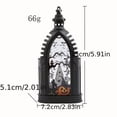 thumbnail image 4 of Halloween Pumpkin Skeleton Lantern with LED Light, Battery-Operated Flameless Decorative Hanging Lantern for Indoor and Outdoor Halloween Party, Home, Tabletop, and Yard Decor, 4 of 8