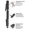 thumbnail image 2 of Acuvar 62' Inch Monopod with Integrated Safety Strap and 4 Section Extending Pole for All Digital Cameras, DSLR, Mirrorless, Compact Cameras and Camcorders, 2 of 6