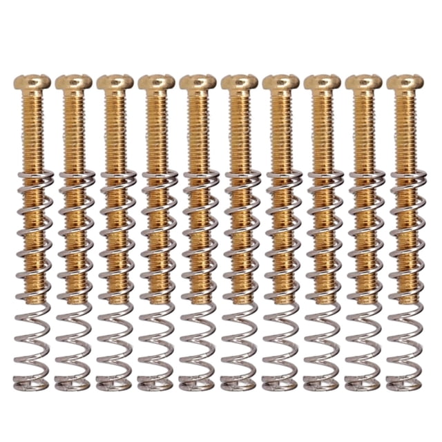 Offres du Jour en Liquidation! Vis de Ramassage de Guitare avec Ressort Double Bobine Installation de Ramassage Vis et Ressort pour Réglage en Hauteur Pièces de Réparation de Guitare Écrou de Vis de Réglage en Hauteur de Ramassage