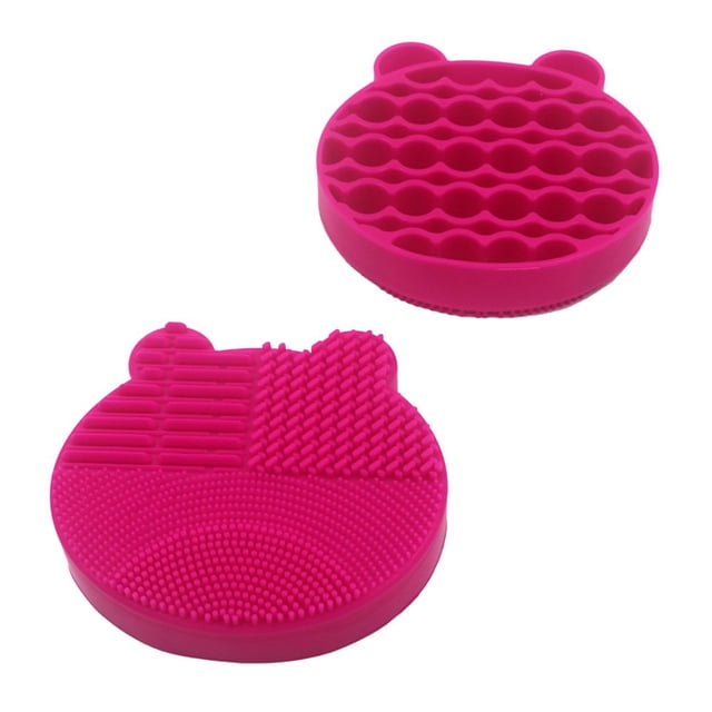 Boc Brushes Drying Rack Multi-hole Portable Storage Supplies Reusable Makeup Brush Cleaner Mat for Dresser