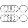 thumbnail image 1 of Unique Bargains Circle Shape Scrapbooking Files Loose Leaf Ring Keychain Binder Rings 10pcs, 1 of 7