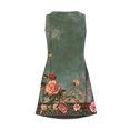 thumbnail image 5 of Ovzne Robes Grande Taille pour Femmes aux Formes Robe Femme Mode d'Été pour Femmes Imprimé Poche Sans Manches Robe à Col en V Robe pour Femmes Imprimée Liquidation, 5 of 5