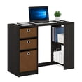 thumbnail image 4 of Furinno 15110 JAYA Bureau d'Ordinateur d'Étude Moderne, Espresso, 4 of 5
