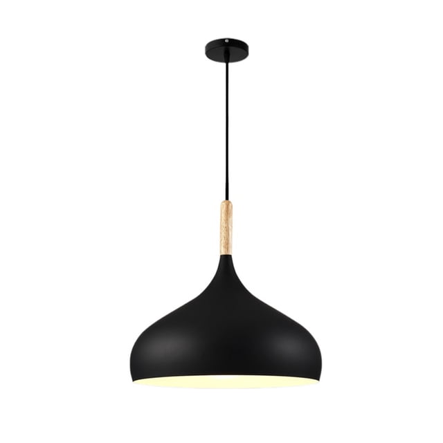 Wood Metal Colorful Pendant Lamp, Creative Ceiling Pendant Light Fixture, Modern Pendant Lighting, Farmhouse Pendant Light for Over Kitchen Island Dining Room Table Bar Entrance Cafe
