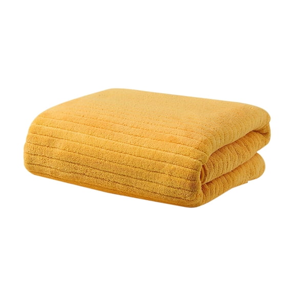 EGNMCR 3PC Velvet Towel For Adult Daily Use At Home Absorbent Dry Hair Towel That Does Not Hair Beach Towel Strip Patterned Bath Towel Water absorber