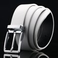 thumbnail image 3 of Langgg Mens Belt Handmade With Meticulous And Precise Craftsmanship For Any Occasion L63 Chromium White 1Set, 3 of 6