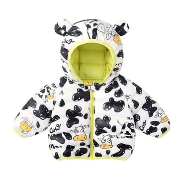 Zshosam Boys Fleece Jacket Baby Boys Girls Hooded Coat Winter Lightweight Down Jacket Packable Coat Size 6 12 Months,(White 6-12 Months)