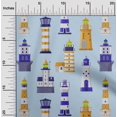 thumbnail image 2 of oneOone Velvet Gamboge Yellow Fabric Sea Lighthouse Craft Projects Decor Fabric Printed By The Yard 58 Inch Wide, 2 of 5