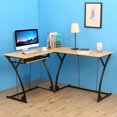 thumbnail image 4 of Costway L-Shaped Home Office Corner Desk Computer PC Laptop Table Gaming Workstation, 4 of 10