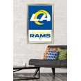 thumbnail image 3 of NFL Los Angeles Rams - Logo 21 Wall Poster, 22.375" x 34" Framed, 3 of 4