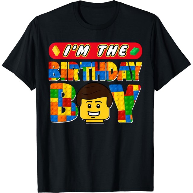T-Shirt Assorti Famille "Im The Birthday Boy Building" - Blanc - 3TG