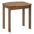 thumbnail image 1 of Riverbay Furniture Table d'Appoint Adirondack d'Extérieur Transitionnel en Bois, Brun, 1 of 7