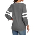 thumbnail image 5 of Timegard Hauts pour Femmes Grande Taille Col Rond Manches 3/4 T-Shirts Confortables Tunique Décontractée pour Porter avec des Leggings, 5 of 5