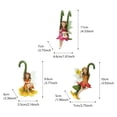 thumbnail image 3 of Ensemble de 3 Figurines de Fée de Jardin en Résine, Ornements, Décor de Pot de Succulente Fluorescent, Statues de Jardin Suspendues Mignonnes, Décor Extérieur Résistant aux Intempéries, Artisanat en Résine Écologique, Décoration de Balcon de Maison Enfantine, 3 of 9