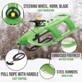 thumbnail image 3 of ArcticThrill Snow Sled for Kids - SnowRush Sledge - Single Rider Racer Toboggan with Pull Rope and Steering Wheel; Outdoor Plastic Winter Sleigh for Toddlers & Kids, 3 of 9