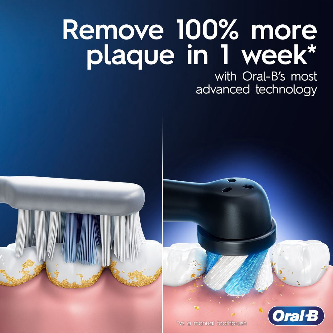 Oral-B iO Série 5 Soin des Gencives et des Dents Sensibles Brosse à Dents Électrique avec Tête de Brosse, Rechargeable, Blanc
