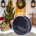 thumbnail image 2 of TUITOONM Single Sided Transparent Durable Christmas Wreath Storage Bag Dustproofs with Zippered Tote Large Product Container Bag, 2 of 5