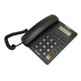 thumbnail image 2 of Corded Landline Telephone, Last Number  Corded Phone Caller ID Display Dual Interface Multifunction  For Office White,Black, 2 of 8