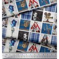 thumbnail image 2 of Soimoi Poly Georgette Fabric Check,Women & Camera Patchwork Decor Fabric Printed Yard 42 Inch Wide, 2 of 3