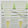thumbnail image 2 of Soimoi Crepe Silk Fabric Triangle & Stripe Panel Printed Fabric 1 Yard 42 Inch Wide, 2 of 3