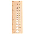 thumbnail image 2 of Ovzne Wooden Crochet Ruler Geometric Template Ruler Knitting Needle Gauge On Clearance, 2 of 6