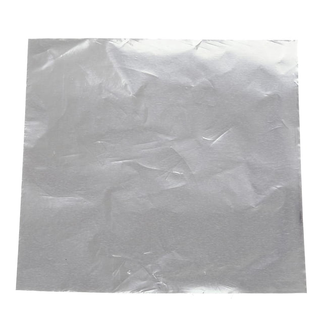 veasfak 100 Packs Cute Aluminum Foils Candy Chocolate Wrappers Package Wedding Decor Silvery