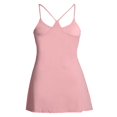 thumbnail image 4 of Women‘s Workout Sports Dress False 2Pcs Spaghetti Strap Dress with Built-in Bra + Shorts with Pocket Mini Dress, 4 of 8
