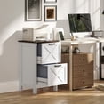 thumbnail image 2 of HOMCOM Classeur avec 2 Tiroirs, Armoire de Classement pour Formats A4 et Lettre, Blanc, 2 of 10