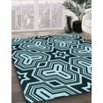 thumbnail image 3 of Ahgly Company Tapis Rectangulaire Lavable en Machine Intérieur Transitionnel Vert Sarcelle Profond, 2 Pieds x 3 Pieds, 3 of 7