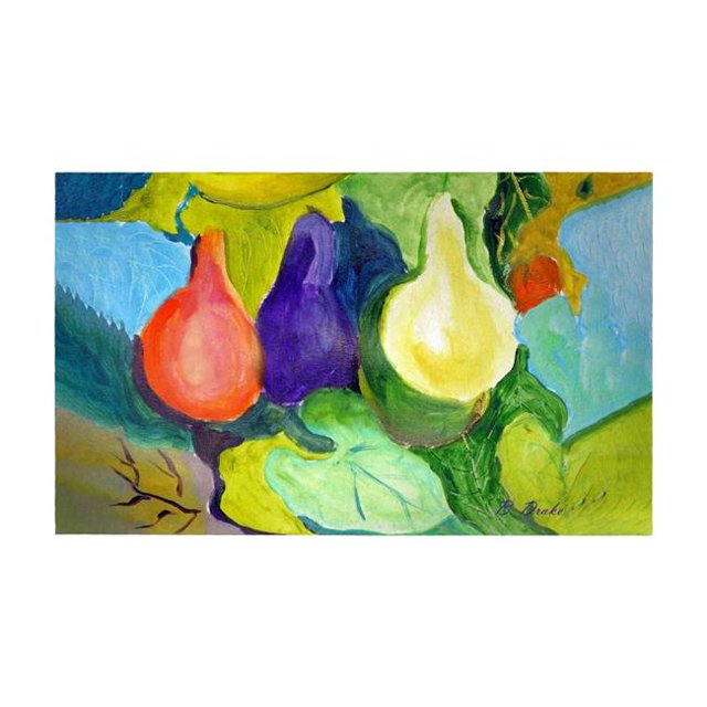 Betsydrake DM1147G 30 x 50 in. Gourds Door Mat