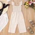 thumbnail image 4 of Combinaison Sans Manches à Motifs Treillis pour Filles Tout-Petits, 4 of 5