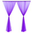 thumbnail image 2 of MesaSe 1 Panel Fiber Sheer Backdrop Curtain Arch Drapes Wrinkle-Free 5ft x 9.2ft, 2 of 24
