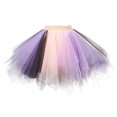 thumbnail image 1 of Birdeem Jupe Courte Plissée en Gaze Colorée pour Femmes, Jupe de Danse pour Adultes, 1 of 8