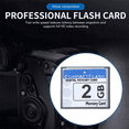 thumbnail image 2 of 2X Carte Mémoire CompactFlash Professionnelle 2 Go pour Appareil Photo, Machine Publicitaire, Carte d'Ordinateur Industriel, 2 of 5