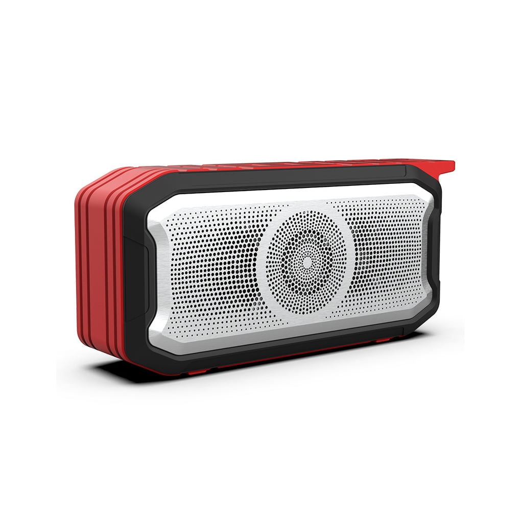 braveheart Speaker Multifunctional Wide Application Stereo Wireless Music Player Loudspeaker Microphone Black Red