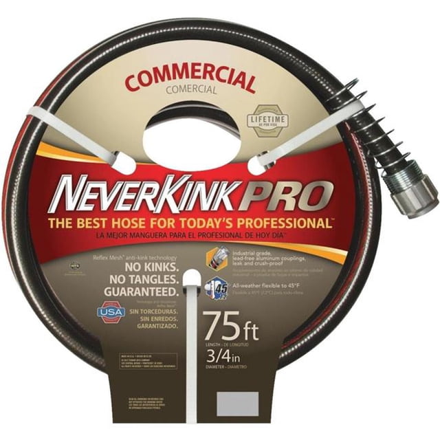 Alive Studios Neverkink Xtreme Performance 0.75” x 75’ Heavy Duty Farm & Ranch Hose