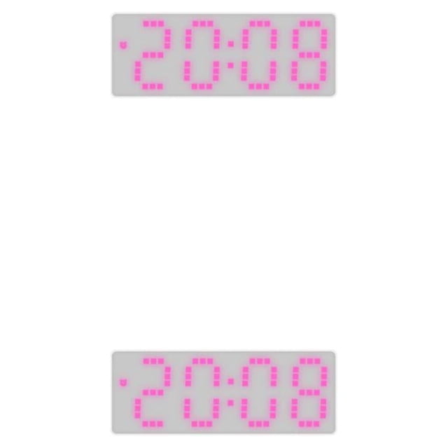 relayinert Colorful Digital Numbers For Easy Reading Large Display Screen Double Placement 8017PinkLight 2Set