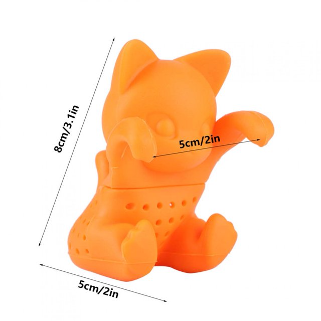 Infuseur à Thé en Silicone, Mignon Filtre à Thé en Forme de Chat, Accessoire pour Thé
